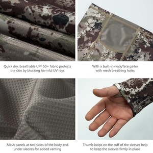 Jersey de pesca impermeable ligero de secado rápido para hombre, transpirable UPF 50 +, protección solar impresa, Sudadera con capucha para exteriores, conjuntos UV/SPF RTS - Product Image 5