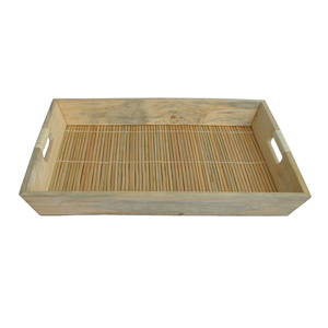 Plateau de service en bambou et rotin taille personnalisée panier de rangement de haute qualité écologique pour la maison et la cuisine prêt pour l'exportation - Product Image 2