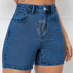 Nouveauté : Shorts en jean personnalisés pour femmes, couleur personnalisée, coton respirant, avec poches. - Product Image 2