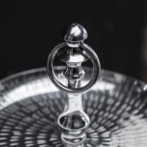 3 <b>Tier</b> Nickel Finished <b>Cake</b> <b>Stand</b> With Texture Design Desert Serving Cupcake <b>Stand</b> - Product Image 5