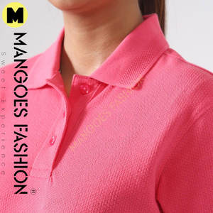 Camisa de Mujer con Logotipo Bordado Personalizado, 100% Algodón, Transpirable, Estilo Formal, Manga Corta, Color Sólido - Product Image 2