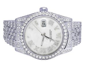 New Arrival VVS Moissanite Diamond Roman Dial Stainless Steel Automatic Hip Hop Iced Out <b>Watch</b> <b>For</b> <b>Men</b> Fashion Gifts From India - Product Image 3