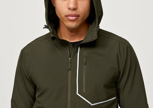 Men's Casual Outdoor Tactical Jacket Waterproof Polyester Hooded <b>Windbreaker</b> Hiking <b>Camping</b> Winter Season Rainproof Fur Zipper - Product Image 4