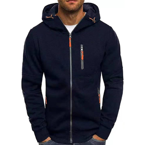 Custom Unisex <b>Vintage</b> Casual Solid <b>Zip</b>-<b>Up</b> <b>Hoodie</b> 100% Polyester/Cotton Fleece Embroidered Eco-Friendly Breathable Quick Dry - Product Image 1