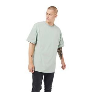 T-shirts à épaules tombantes surdimensionnés pour hommes de qualité supérieure 100% t-shirts longs vierges en vrac en coton de bambou biologique peigné pour Logo personnalisé - Product Image 1
