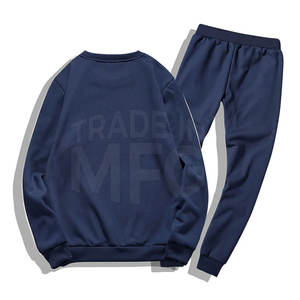 Traje de sudor de patrón sólido transpirable hecho a medida para hombre, Conjunto de jogging de invierno de alta calidad, logotipo de talla grande XL incluido, oferta al por mayor - Product Image 2