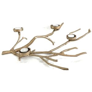 Candelabro Moderno de Diseño Elegante, Hecho a Mano, de Metal Fundido, con Diseño de Rama Chapada en Oro, Decoración para el Hogar - Product Image 2