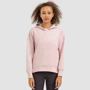 Sudaderas con capucha Otoño Invierno Mujer Casual Sólido Manga larga Loose Fit Tops Pullover Sudadera con capucha femenina - Product Image 1