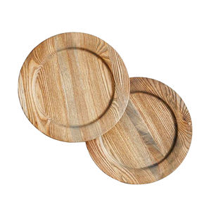 Meilleures assiettes à dîner rondes en bois naturel de qualité et assiettes de chargeur meilleur bois pour assiettes long plateau de chargeur en bois - Product Image 5