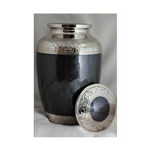 Urna de artesanía para cenizas humanas, suministros funerarios de oro, fabricante y exportador de cremación de urna de metal al por mayor de La India - Product Image 2