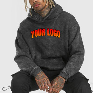 เสื้อกันหนาวมีฮู้ดผ้า100% สำหรับผู้ชายผ้าคอตตอนพิมพ์ลายโลโก้เฮฟวีเวตใหม่2025 - Product Image 1