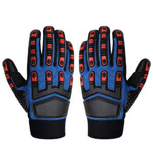 Guantes DE TRABAJO Guantes de seguridad de petróleo y gas Agarre de corte Guantes mecánicos de trabajo de campo petrolífero alto de seguridad personalizados profesionales - Product Image 5