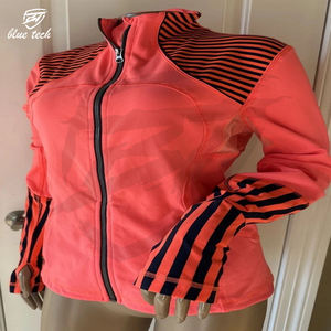 Wholesale Custom Outdoor Fitness Regular <b>Gym</b> <b>Top</b> <b>Long</b> <b>Sleeves</b> <b>Womens</b> Sports Yoga Full Zipper Front Fleece - Product Image 4