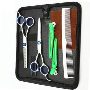 Ensemble de 2 ciseaux professionnels pour Salon de coiffure, Salon de coiffure, Salon de coiffure, 2 pièces, logo personnalisé, outils de styles - Product Image 2