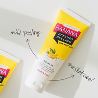 Gel Gommant à la Banane pH Faible Exfoliant Hydratant Éclaircissant pour Visage et Corps Éliminateur de Peaux Mortes