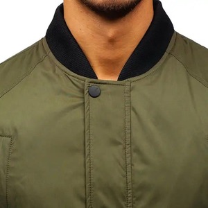 2025 chaqueta Bomber informal personalizada de alta calidad para hombre, estilo de invierno con cuello levantado, nuevo aspecto de calle hecho directamente en Pakistán - Product Image 4