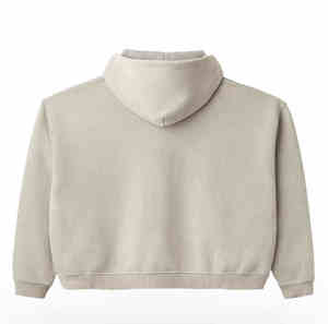 Sweat à capuche unisexe pour hommes, sweat à capuche zippé en coton éponge française, sweats vierges à fermeture éclair complète, sweat à capuche vintage vieilli lavé à l'acide - Product Image 2