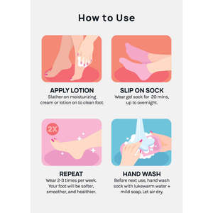 A3shop A+ Chaussettes de spa avec doublure en gel, gants hydratants pour une expérience de spa confortable - Product Image 5