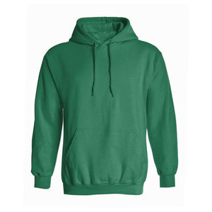 <b>Green</b> Color High Quality Pullover Hoodie <b>Men</b> 100% Cotton Blanks Hoodie Kangaroo Pockets Hoodies - Product Image 1