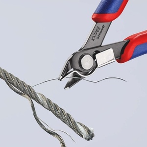 Electronic Side <b>Cutters</b> Super-Knips 125 mm Form 8 Beveled <b>Edge</b> Very Small Burnished-KNIPEX - Product Image 3