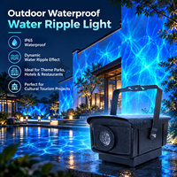 Lumière laser à ondes d'eau Aurora imperméable 5W pour l'extérieur, idéale pour la décoration d'hôtels, restaurants, jardins, cours et complexes hôteliers