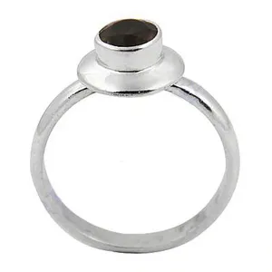 Art Palace Minimalist 925 Silver <b>Garnet</b> <b>Ring</b> Bezel Setting Unisex Everyday Wear Gemstone Trendy Third Party Certified - Product Image 2