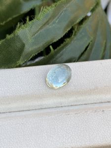 Hermoso cabujón de forma ovalada de color superior de piedras preciosas sueltas de Aguamarina natural de 2,46 quilates con buen brillo para la fabricación de joyas de diamantes - Product Image 3