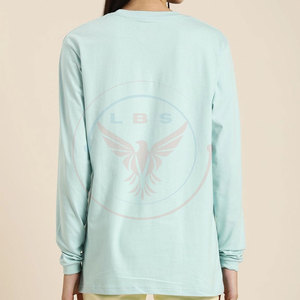 Camisetas de Manga Larga para Mujer, Hechas en Pakistán, 100% Algodón Ecológico, Estilo Único, Color Sólido, las Más Vendidas - Product Image 2