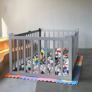 Parc moderne personnalisable en bois de pin améliorant les meubles pour enfants dans le salon et la chambre à coucher pour bébés et tout-petits - Product Image 5