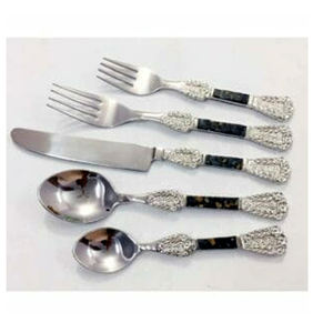 Belle conception unique prix de gros hôtel fourchette cuillère couteau restaurant couverts couverts en acier inoxydable argent ensemble d'argenterie - Product Image 1