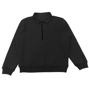 Sweat-shirt décontracté pour homme en molleton 100% coton, couleur unie, col montant, demi-zip, respirant, avec poches, manches longues, idéal pour l'hiver (OEM) - Product Image 5