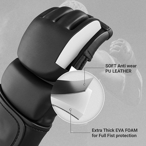 Échantillon gratuit Gants de boxe professionnels Conception personnalisée Gants de boxe en cuir Gants de formation MMA Gants de combat au combat Service OEM - Product Image 4