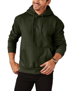 2025 haute qualité sweat à capuche décontracté Logo personnalisé hommes polaire sweat fermeture éclair col haut pull coton mélangé à capuche pour hommes - Product Image 1