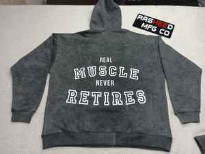 Conjunto Deportivo de Pantalones y Sudadera Extra Grandes para Hombre, Personalizado, 100% Algodón, con Cierre, Lavado Ácido, Pedrería, Chándal - Product Image 4