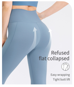 Mallas de mujer, mallas de gimnasio personalizadas, mallas de fitness para mujer, mallas de entrenamiento con bolsillo de cintura alta para mujer - Product Image 3