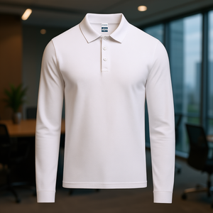Polo a Maniche Lunghe Personalizzata per Merchandising Promozionale - Product Image 3
