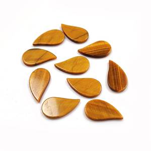 Piedra preciosa plana con forma de corte de pera de ojo de tigre natural para hacer joyas DIY, pendientes, anillos, colgantes, pulseras a precios asequibles, OEM - Product Image 1
