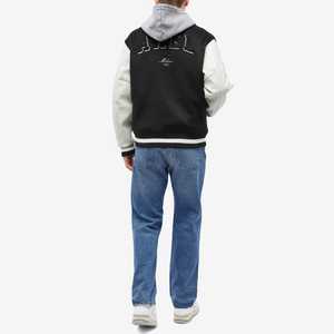 แจ็คเก็ตเบสบอลวินเทจแบบสั่งทำพิเศษสำหรับผู้ชายไซส์ใหญ่  แจ็คเก็ตตัวอักษรแบบ Letterman  แจ็คเก็ตคอตั้งแบบนูน  สไตล์ไฮสตรีท  ผ้าขนสัตว์สั่งทำพิเศษ - Product Image 6