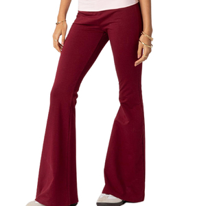Pantalones de Campana de Cintura Alta para Mujer, a la Moda, Ajustados, de Poliéster, Largos, Tipo Leggings, para Gimnasio, en 2026 - Product Image 6