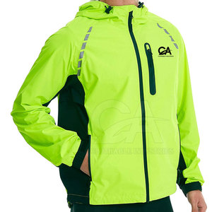 Vente en gros Veste coupe-vent à fermeture éclair OEM Veste coupe-vent personnalisée pour hommes Veste coupe-vent pour hommes - Product Image 3