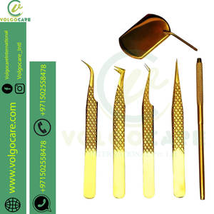 Pinzas de punta de acero inoxidable al mejor precio 2024 en colores surtidos para desplumar cejas Pinzas de acero inoxidable de grado médico - Product Image 2