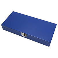 Jeu de clés à douilles professionnel 40 pièces en chrome vanadium CR-V avec coffret métallique, embouts 1/2" et 3/8", poignée rotative et poignée à cliquet