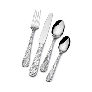 Logo personnalisé vente en gros à bas prix ensemble de couverts de luxe en acier inoxydable plaqué argent pour banquets d'hôtel moderne et élégant - Product Image 5