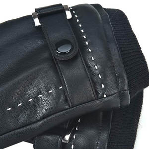 ถุงมือหนังแฟชั่นใหม่สำหรับผู้ชายระบายอากาศได้ดีและหน้าจอสัมผัสใช้ได้กับฤดูหนาว - Product Image 3