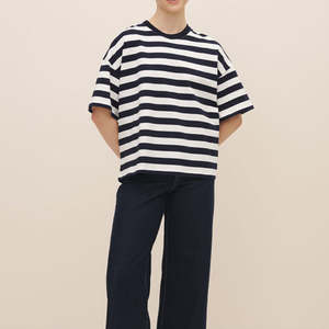 Chemise en coton à manches courtes pour femmes, nouveau design, logo personnalisé, t-shirts tendance pour femmes, t-shirt ample en coton uni - Product Image 1