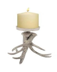 Bougeoir en métal de conception personnalisée Bougeoir de table de couleur dorée avec feuille de couleur dorée Pièce maîtresse classique avec tige en métal - Product Image 6