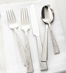 Juego de cubiertos de plata brillante de latón portabilidad, cuchara de boda de la India y tenedor de Metal, juego de cuchillos de cocina de acero con espejo - Product Image 5