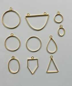 จี้ทองเหลืองทุบชุบเงินสำหรับนักออกแบบเครื่องประดับและร้านค้าลูกปัดตามสั่ง - Product Image 3