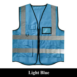 OEM Wholesale Workwear <b>Reflective</b> Safety <b>Vest</b> High Visibility Fluorescent Polyester Jackets Customizable Logo <b>Reflective</b> Strips - Product Image 6