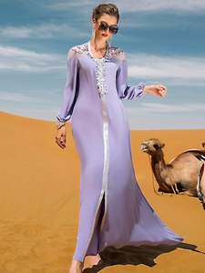 Nouveau caftan noir à manches longues robe Maxi islamique traditionnelle pour femmes nouveaux vêtements et accessoires musulmans arabes pour Jilbab Abaya - Product Image 5